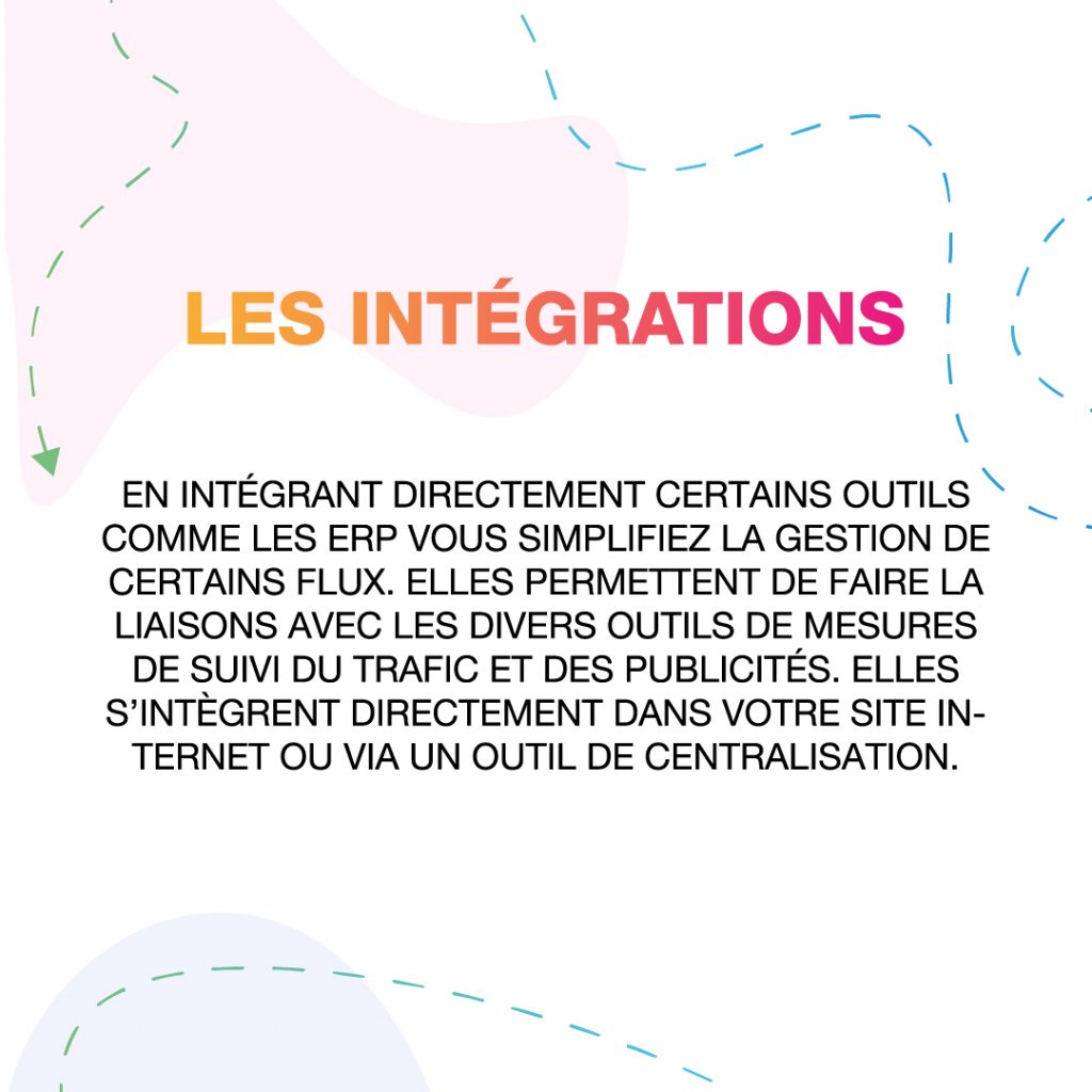 Photo avec texte"Les intégrations" avec explicatif de ce qu'est une intégration web