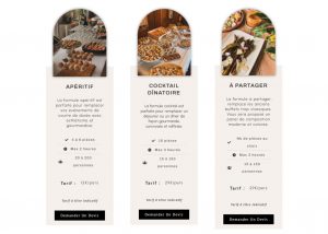 3 Formules Sur le Site Web Du Traiteur Les Filles Partent En Balade