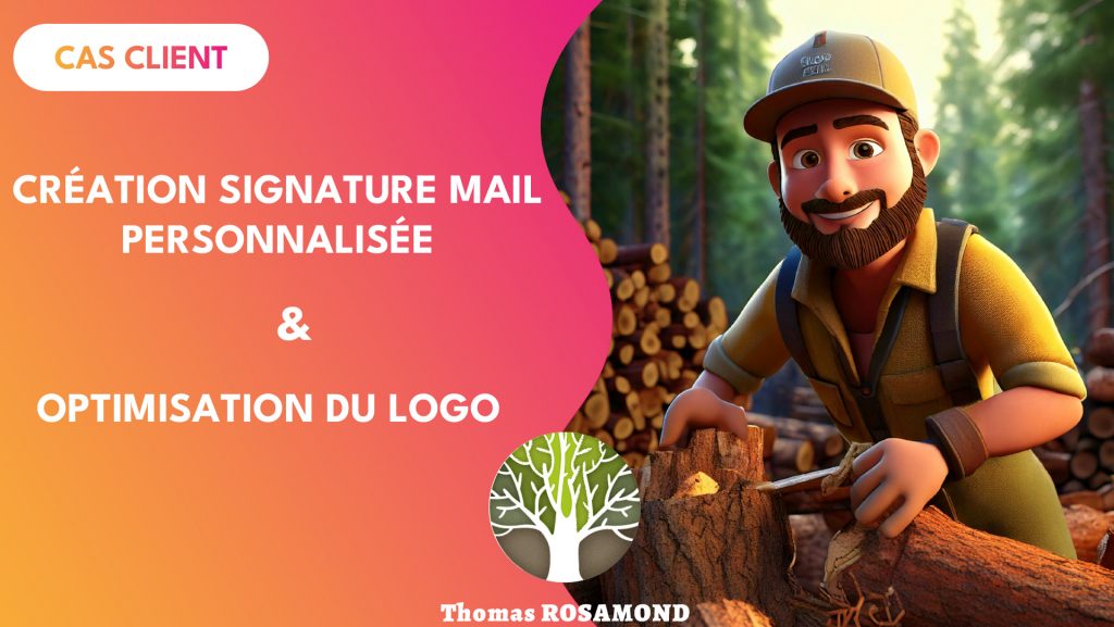 Signature Mail Refonte Logo pour Thomas Rosamond