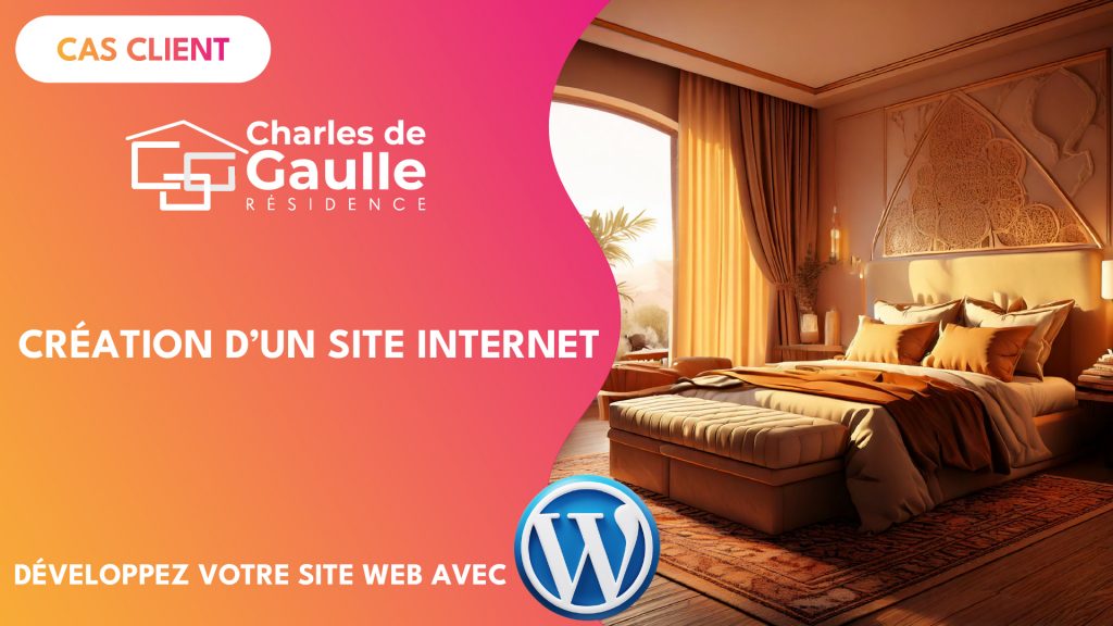 Photo mettant en avant la création d'un site web pour la réservation et le paiement de location saisonnières.